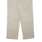 DOCKERS Mens Cotton Blend Beige Regular Fit Straight Leg Trousers W33 L29