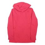 THE NORTH FACE Womens Red Jacket S Polyester Blend Zip Hooded Outdoor Waterproof