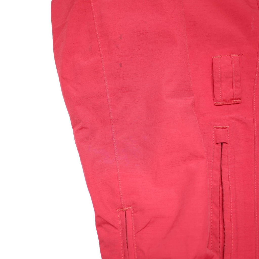 THE NORTH FACE Womens Red Jacket S Polyester Blend Zip Hooded Outdoor Waterproof