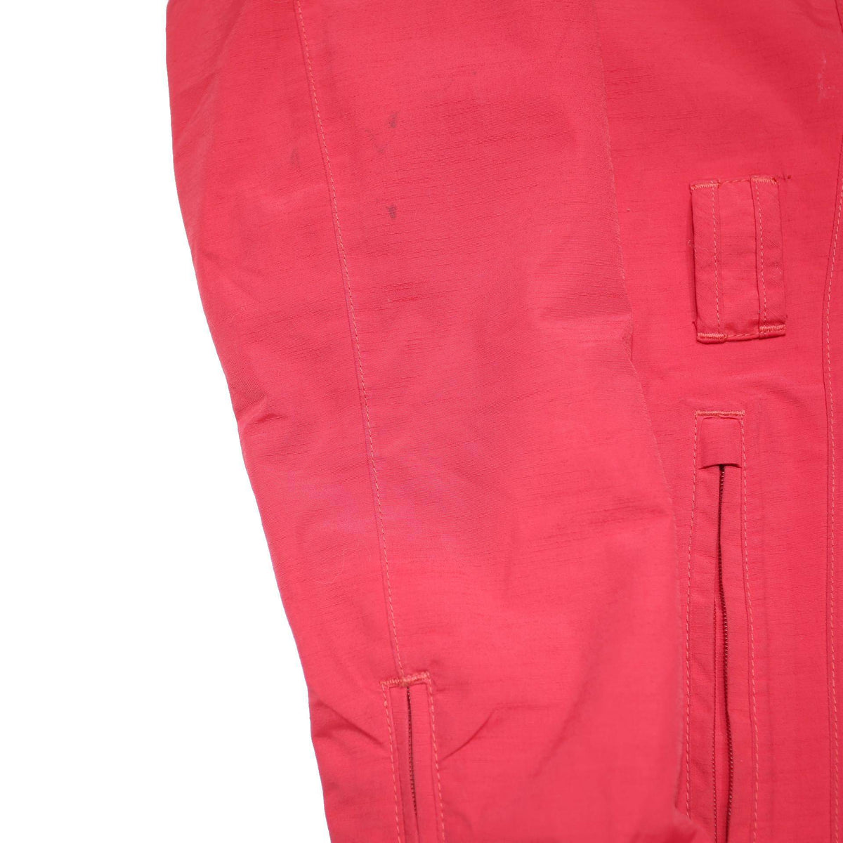 THE NORTH FACE Womens Red Jacket S Polyester Blend Zip Hooded Outdoor Waterproof