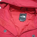THE NORTH FACE Womens Red Jacket S Polyester Blend Zip Hooded Outdoor Waterproof