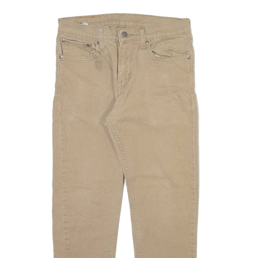 LEVI'S 512 Mens Trousers Beige Regular Tapered W29 L27
