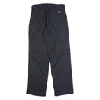 DICKIES Workwear Mens Trousers Black Regular Straight W28 L30