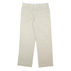 DICKIES Mens Cotton Blend Beige Regular Straight Trousers W29 L30 Workwear Zip