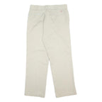 DICKIES Mens Cotton Blend Beige Regular Straight Trousers W29 L30 Workwear Zip