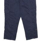 REVOLUTION Womens Shorts Navy Blue Casual Cargo UK 12 W32 Cotton Blend