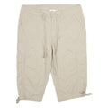 ST JOHN'S BAY Womens Shorts Beige Casual Cargo Size UK 14 W34 Cotton Blend
