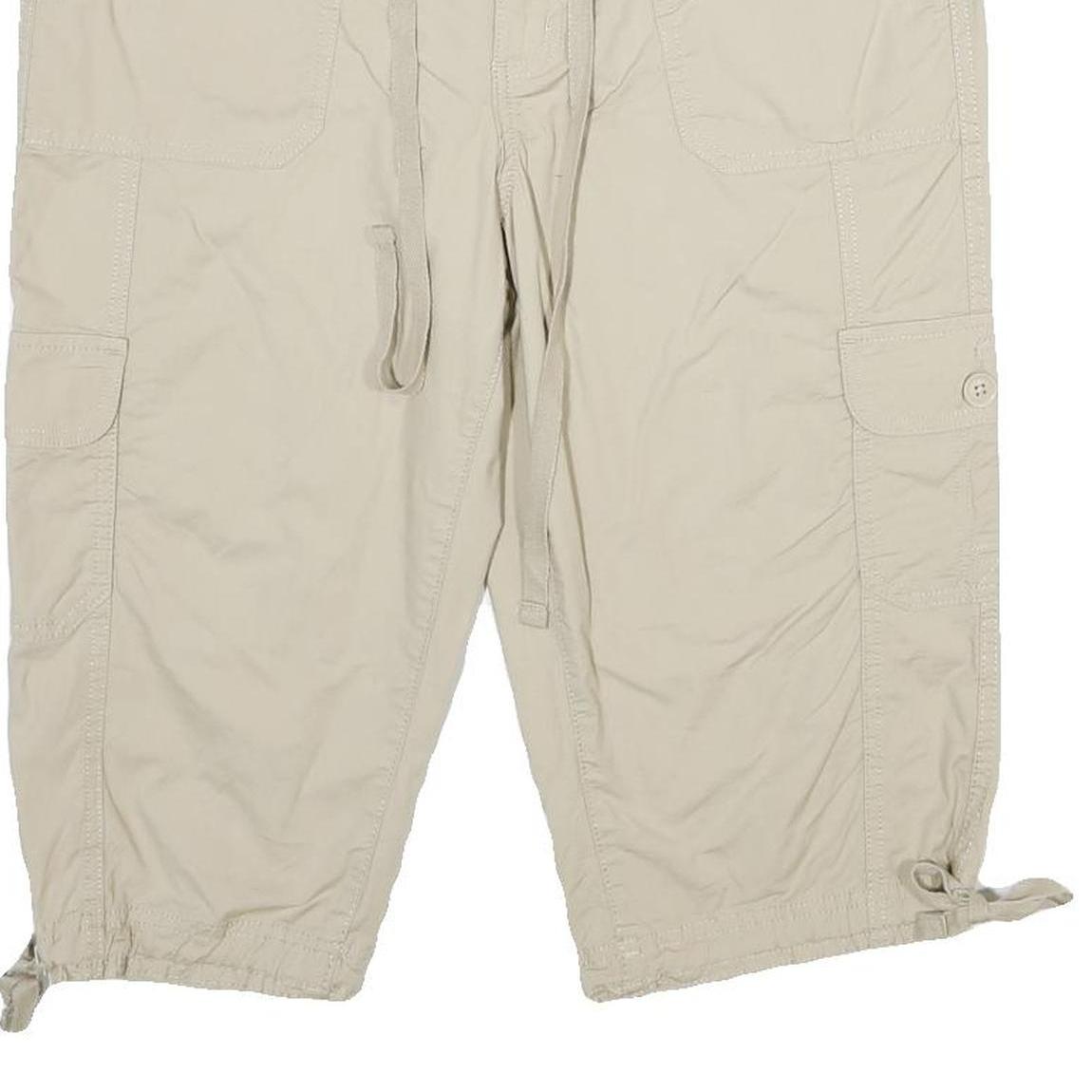 ST JOHN'S BAY Womens Shorts Beige Casual Cargo Size UK 14 W34 Cotton Blend