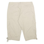 ST JOHN'S BAY Womens Shorts Beige Casual Cargo Size UK 14 W34 Cotton Blend