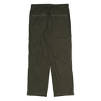TEDDY'S Mens Polyester Blend Green Relaxed Drawstring Trousers W36 L32 Casual