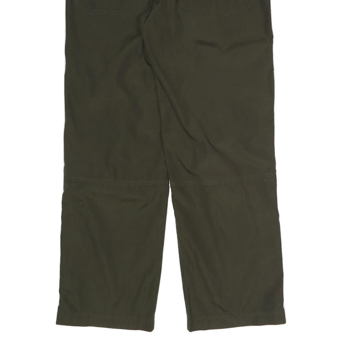 TEDDY'S Mens Polyester Blend Green Relaxed Drawstring Trousers W36 L32 Casual