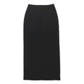 OUI Womens Black Straight Midi Polyester Blend UK 10 Smart Work Skirt