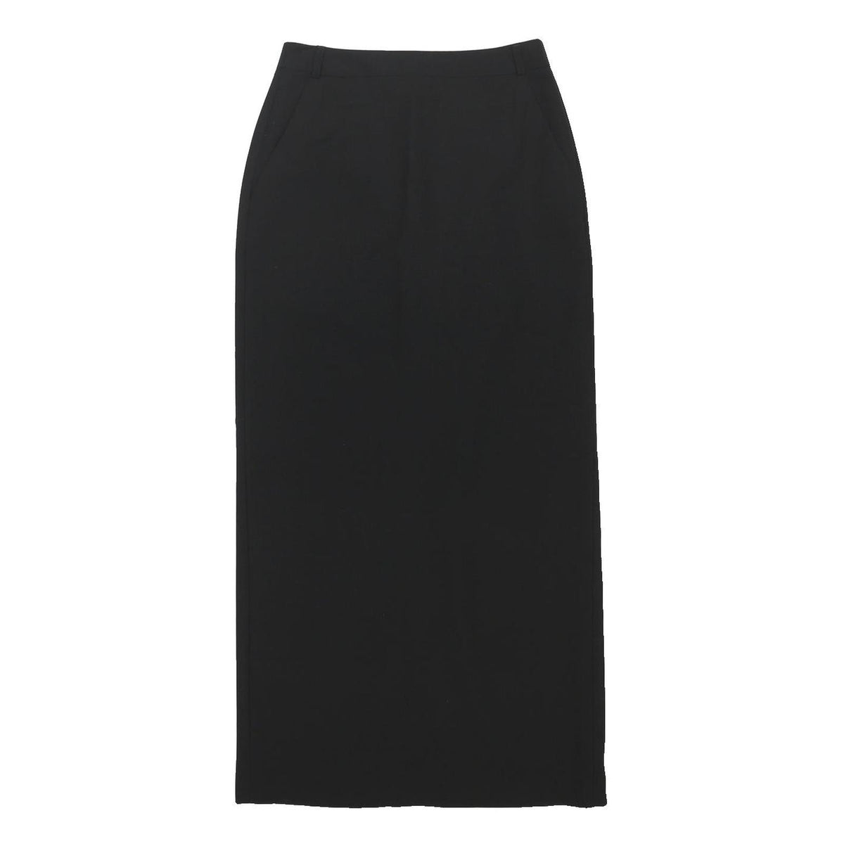 OUI Womens Black Straight Midi Polyester Blend UK 10 Smart Work Skirt