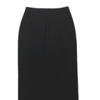 OUI Womens Black Straight Midi Polyester Blend UK 10 Smart Work Skirt