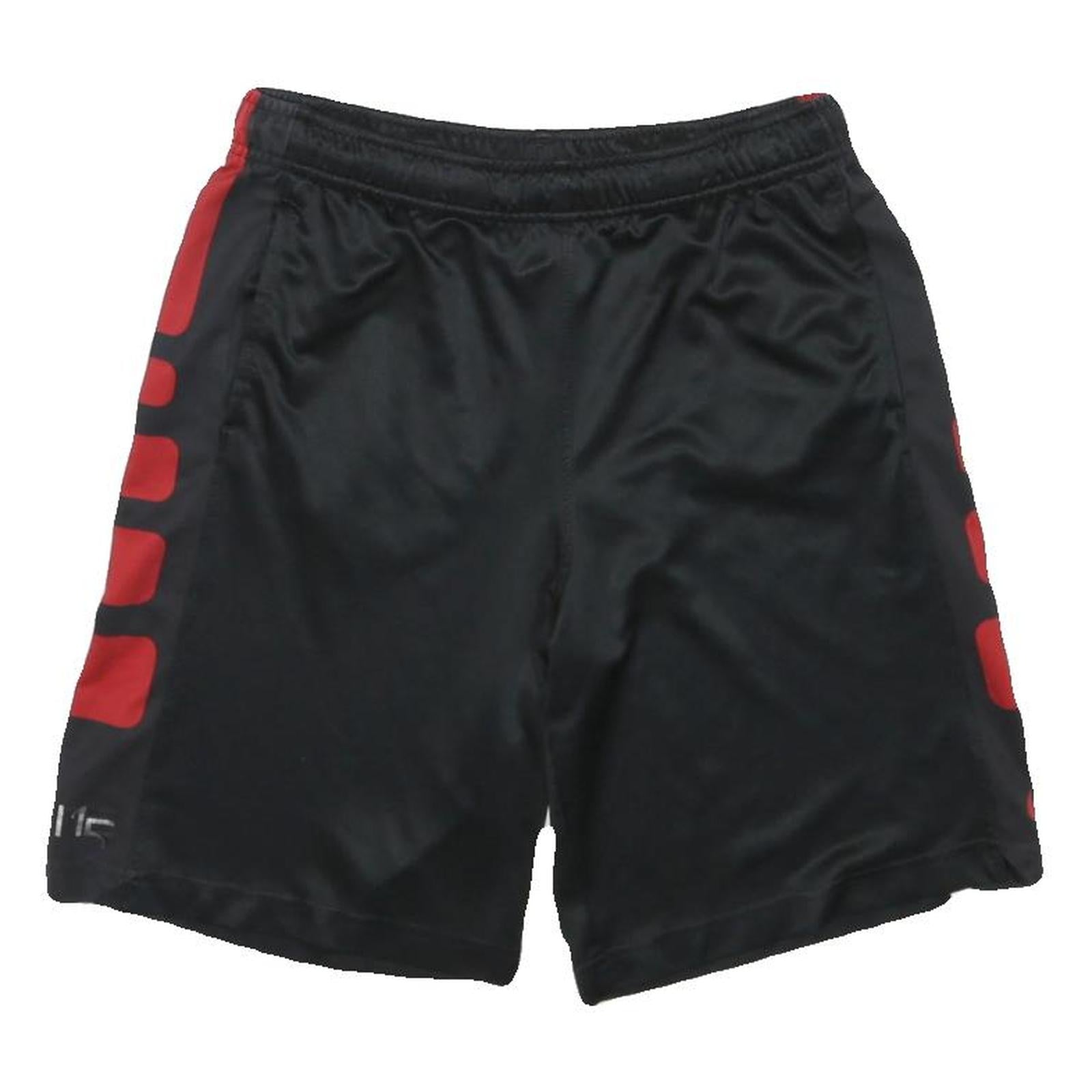 NIKE Mens Shorts Black & Red Sports Casual M W26 Dri-FIT Athletic