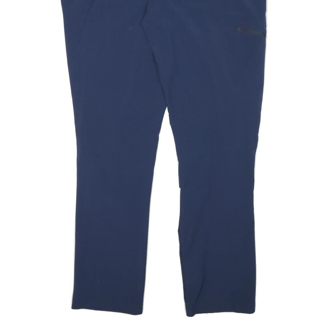 SCHOFFEL Womens Regular Blue Polyester Blend Zip Trousers W36 L30 Outdoor Casual
