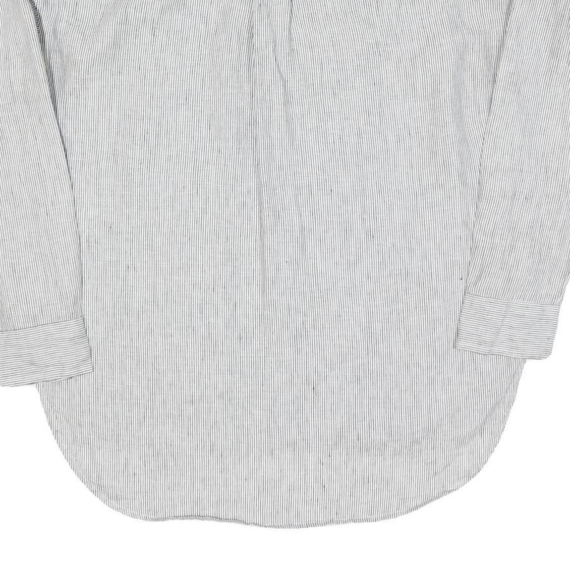 LAUREN RALPH LAUREN Womens Grey & White Floral Printed Long Sleeve Round Neck