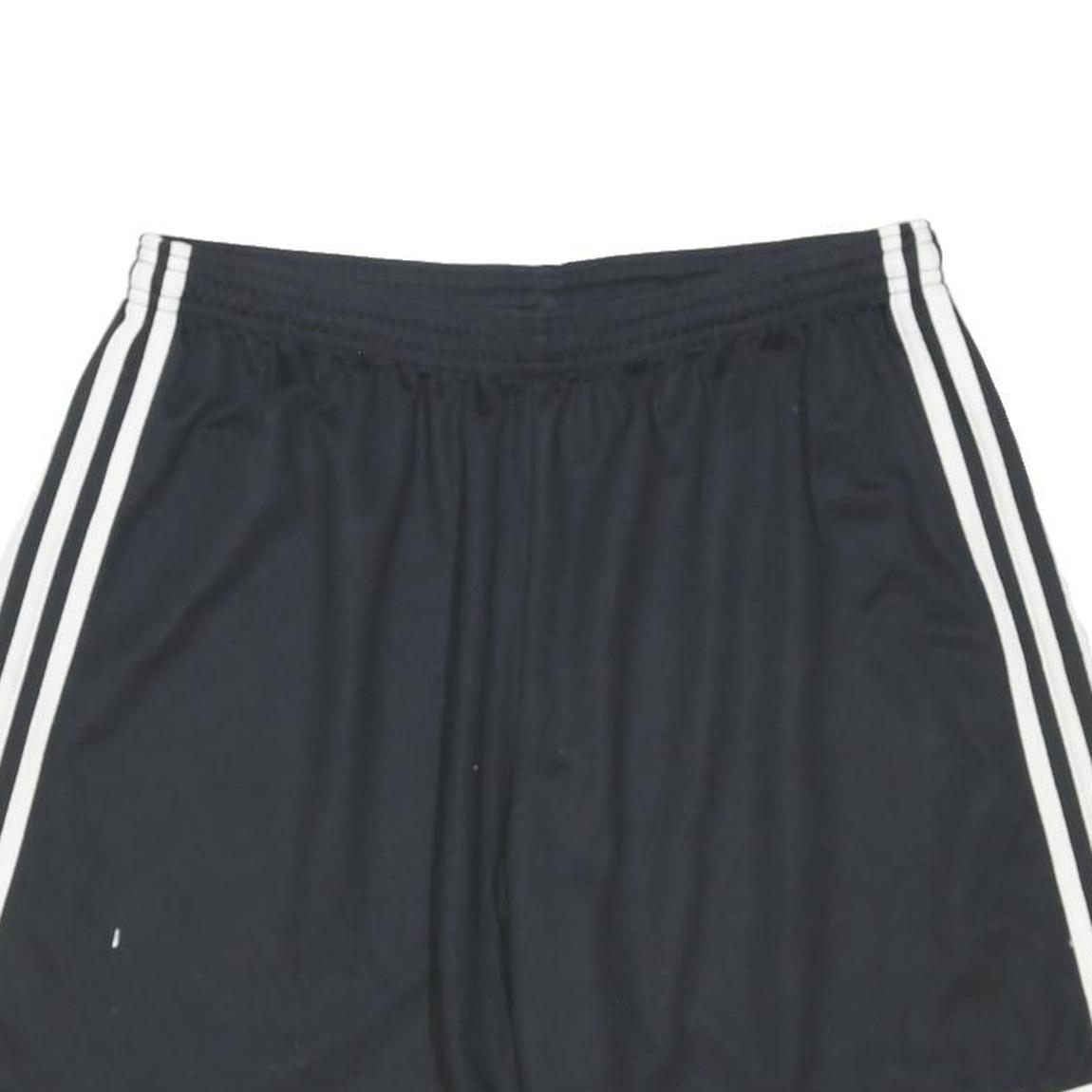 ADIDAS Mens Black Sports Shorts L W28 Polyester Blend Casual Gym Workout