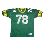 CHAMPION Green Bay Packers Home #78 Verba Mens Jersey Green 90s USA Nylon XL