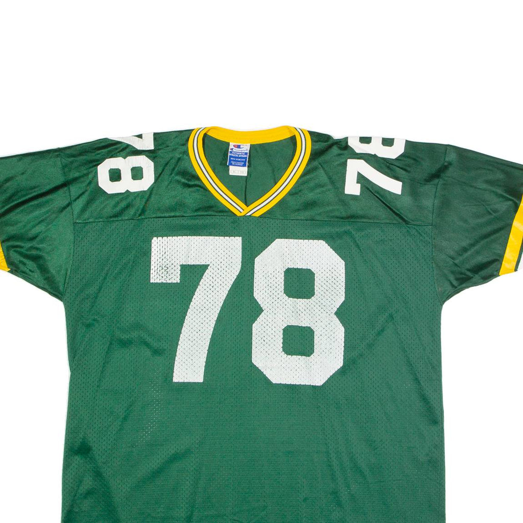 CHAMPION Green Bay Packers Home #78 Verba Mens Jersey Green 90s USA Nylon XL