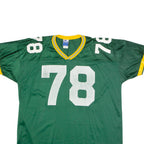 CHAMPION Green Bay Packers Home #78 Verba Mens Jersey Green 90s USA Nylon XL