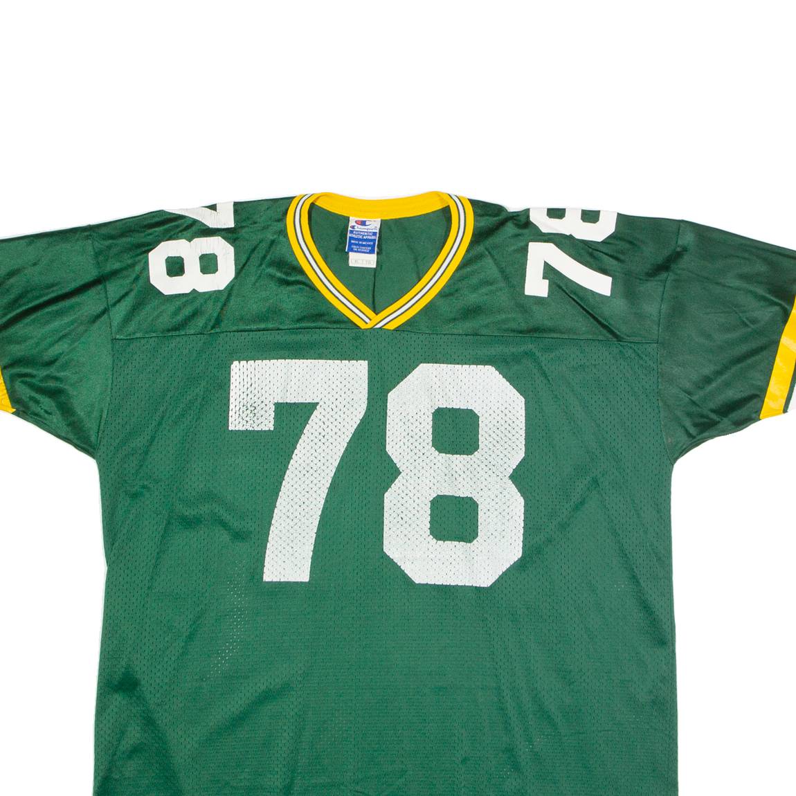 CHAMPION Green Bay Packers Home #78 Verba Mens Jersey Green 90s USA Nylon XL