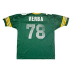 CHAMPION Green Bay Packers Home #78 Verba Mens Jersey Green 90s USA Nylon XL