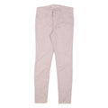 LEVI'S Womens Cotton Blend Pink Slim Skinny Trousers W27 L26 Stylish Comfort Zip