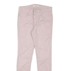 LEVI'S Womens Cotton Blend Pink Slim Skinny Trousers W27 L26 Stylish Comfort Zip