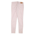 LEVI'S Womens Cotton Blend Pink Slim Skinny Trousers W27 L26 Stylish Comfort Zip