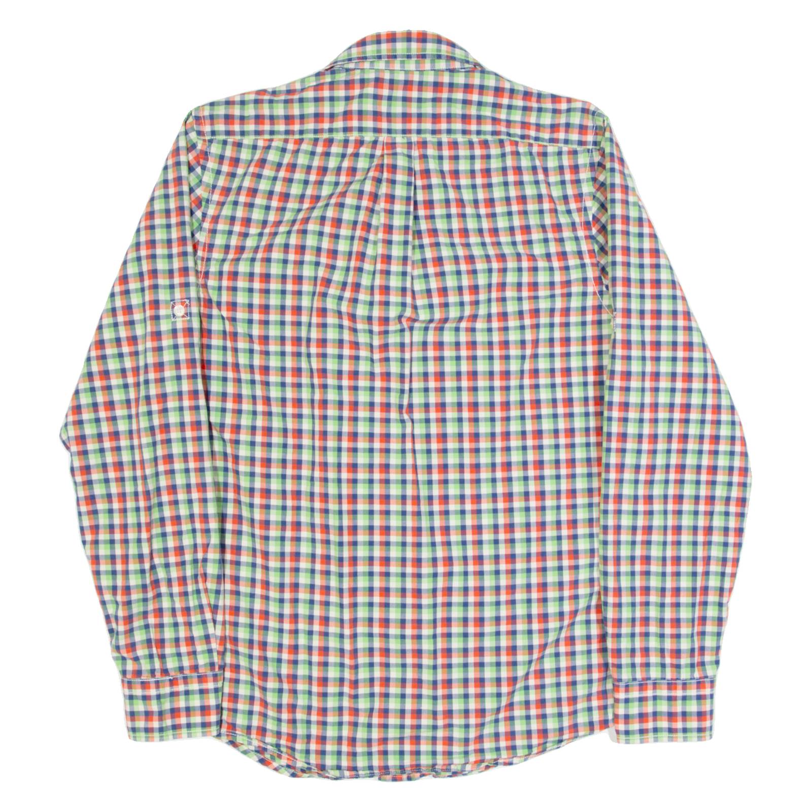 GAP Slim Fit Mens Shirt Red Gingham Long Sleeve M