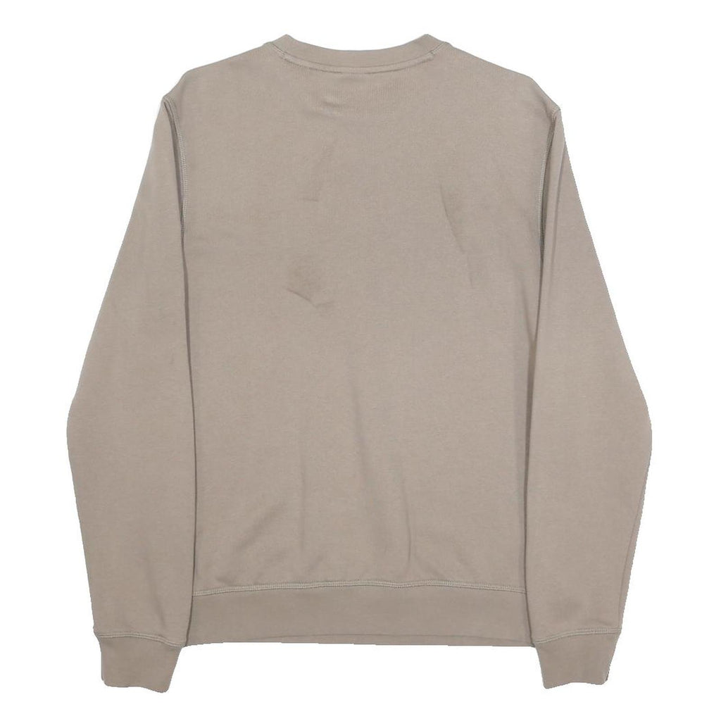 BOSS Mens Beige Cotton Blend Crew Neck Sweatshirt S Casual Pullover