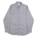 WRANGLER Mens Grey Shirt S Cotton Blend Casual Long Sleeve Button Down