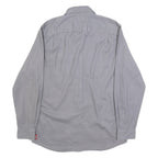 WRANGLER Mens Grey Shirt S Cotton Blend Casual Long Sleeve Button Down