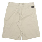 DICKIES Mens Utility Shorts Beige XL W32 Cotton Blend Workwear Button Closure
