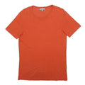 COS Mens Orange T-Shirt S Short Sleeve Crew Neck Plain Cotton Blend Casual