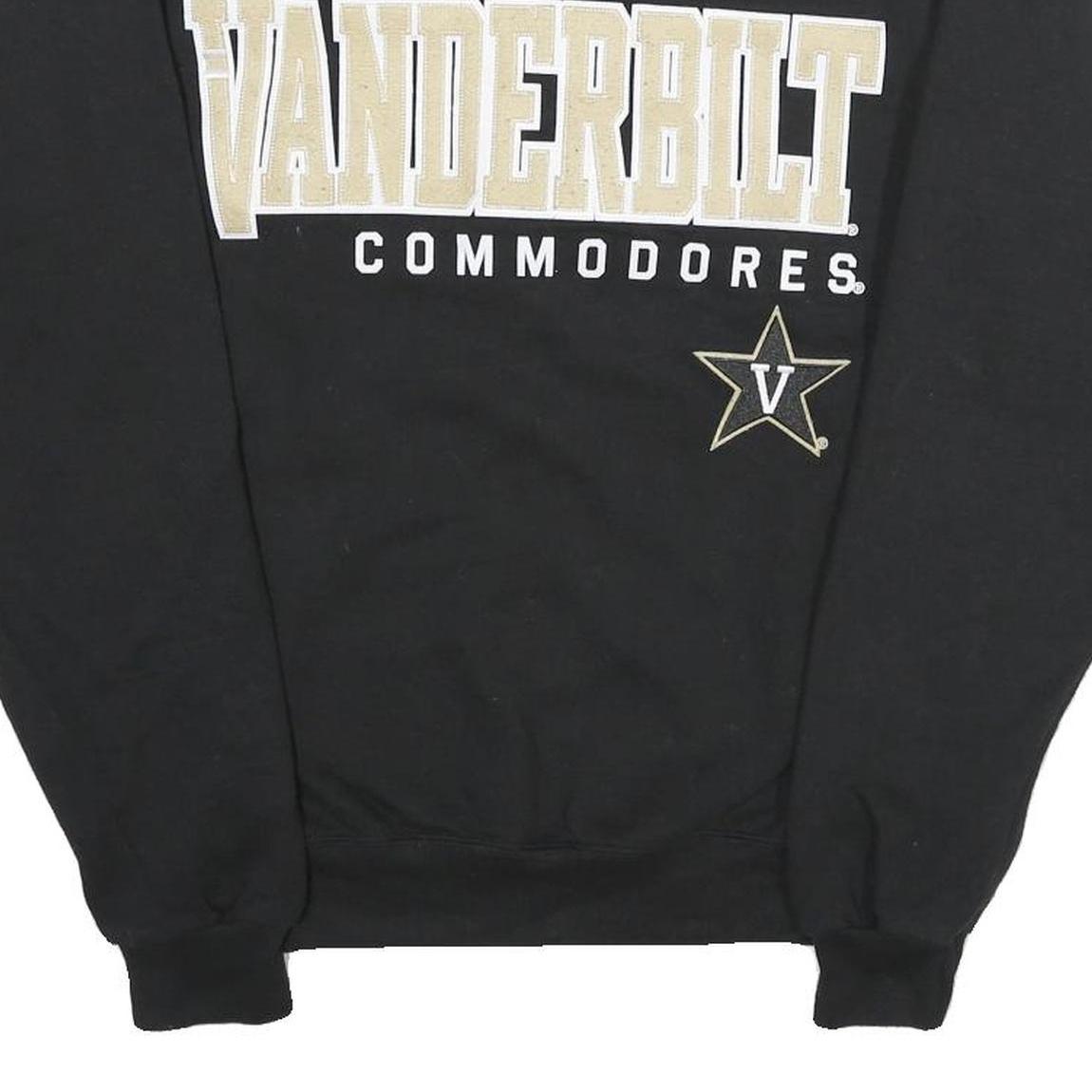 CHAMPION Mens Black Vanderbilt Commodores Crew Neck S Cotton Blend Sweatshirt
