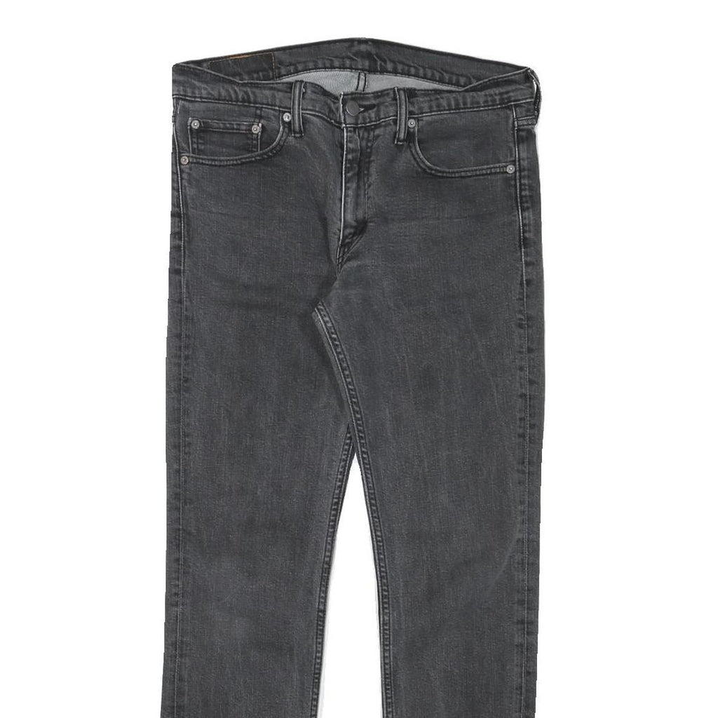 LEVI'S 511 Mens Slim Black Denim Medium W31 L29 Zip Closure Stylish Jeans