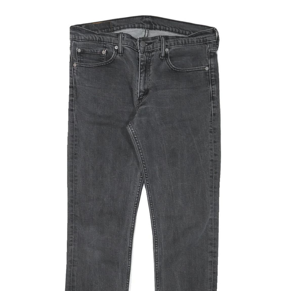 LEVI'S 511 Mens Slim Black Denim Medium W31 L29 Zip Closure Stylish Jeans