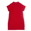 FIORELLA RUBINO Womens Shift Dress Red Short Sleeve Knee Length L