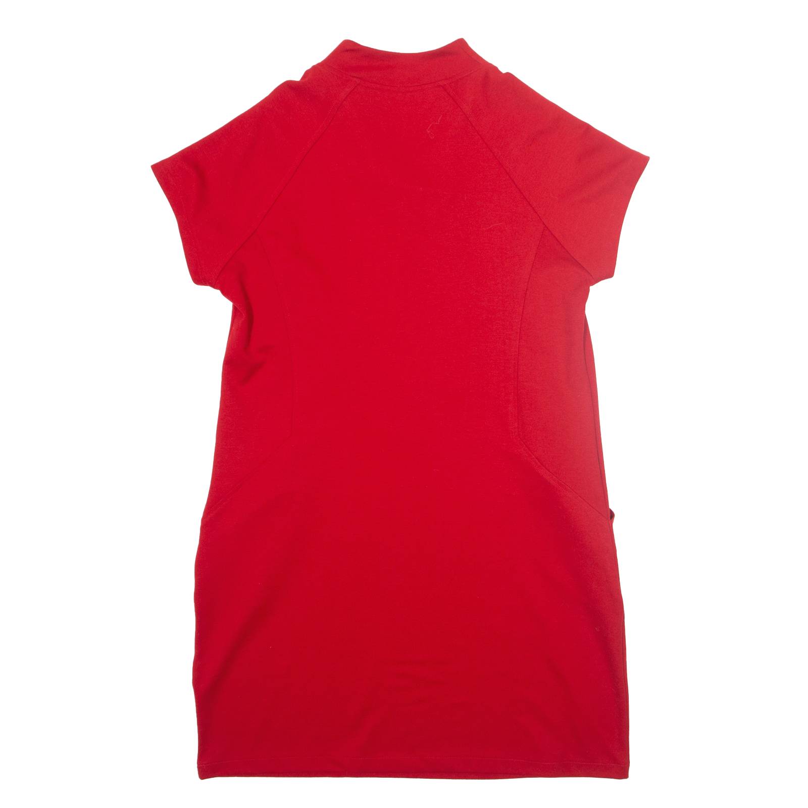 FIORELLA RUBINO Womens Shift Dress Red Short Sleeve Knee Length L