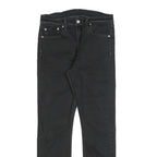 LEVI'S 522 Mens Slim Black Denim Regular W30 L30 Zip Jeans