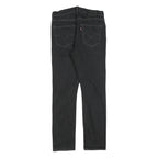 LEVI'S 522 Mens Slim Black Denim Regular W30 L30 Zip Jeans