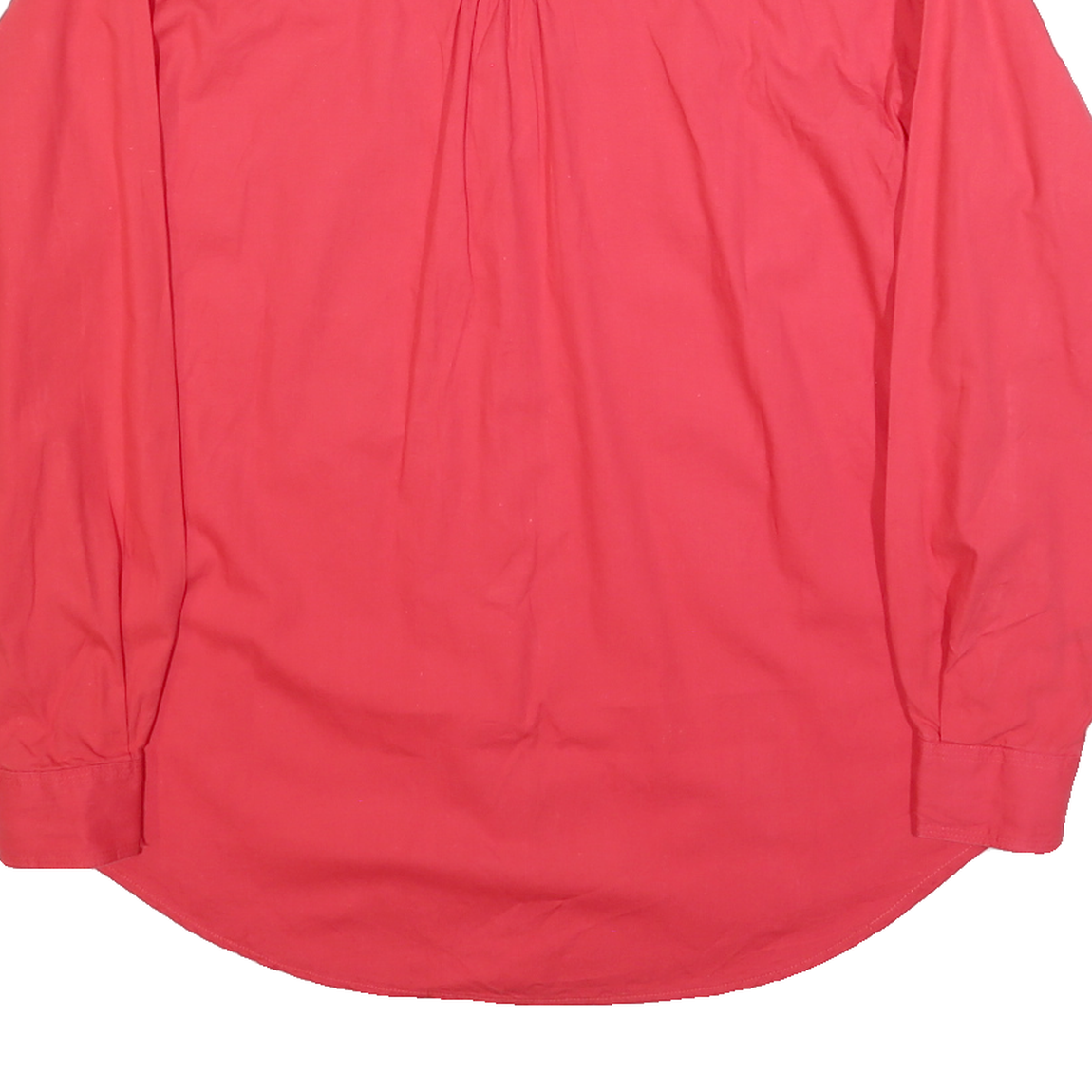 ORIGINAL STANDARDS Womens Red Shirt Long Sleeve Button L Casual Polyester Blouse