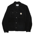 CARHARTT WIP Michigan Coat Mens Black Corduroy Jacket S Cotton Blend Workwear