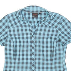 MAMMUT Womens Blue & Grey Check Shirt L Outdoor Hiking Casual Button Shirt