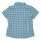 MAMMUT Womens Blue & Grey Check Shirt L Outdoor Hiking Casual Button Shirt