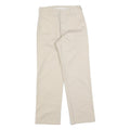 DICKIES Womens Regular Beige Cotton Blend Trousers W26 L30 Zip Classic Straight