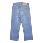 LEVI'S 501 Mens Jeans Blue Regular Straight Denim Light W32 L25 Classic Cotton