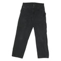 DICKIES Mens Cotton Blend Black Regular Straight Trousers W30 L29 Workwear